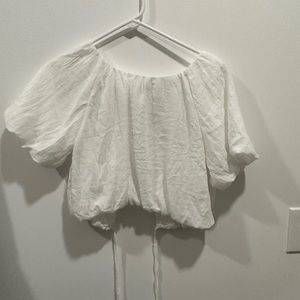 NWT white blouse cropped
